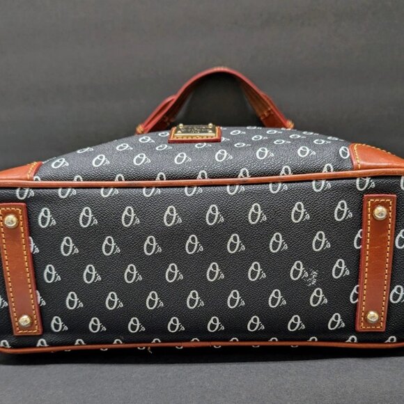 Dooney and Bourke Baltimore Orioles Satchel Purse Shoulder Bag Leather O's EUC - Picture 4 of 9